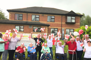 The Laurels Care Home in Houghton le Spring celebrates the Euros 2024