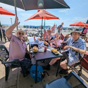 Kingston Care Home residents on Brighton sea front