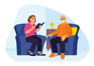 Religious services and worship in a care home