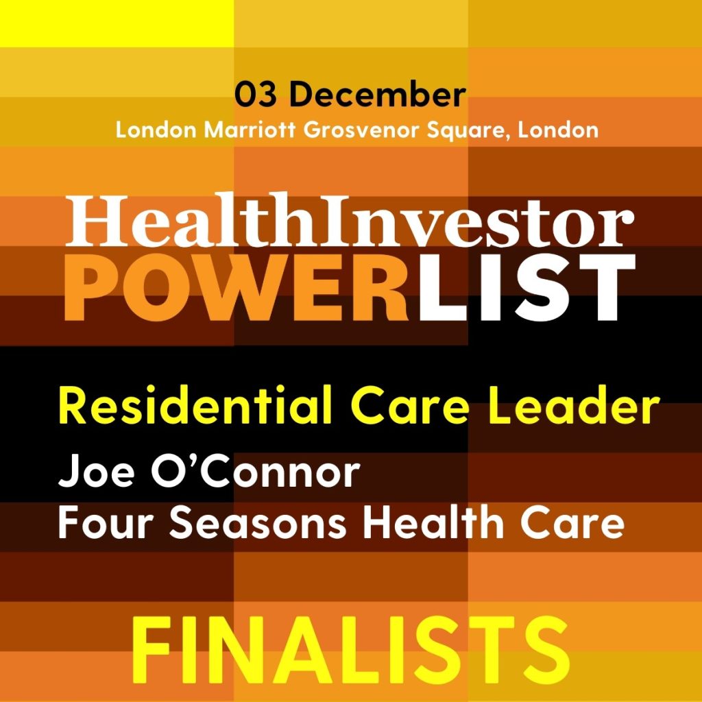 Joe O'Connor is a finalist in the HealthInvestor Power List 2024