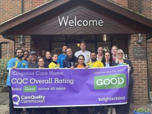 The team at Kingston Care Home celebrate their CQC success