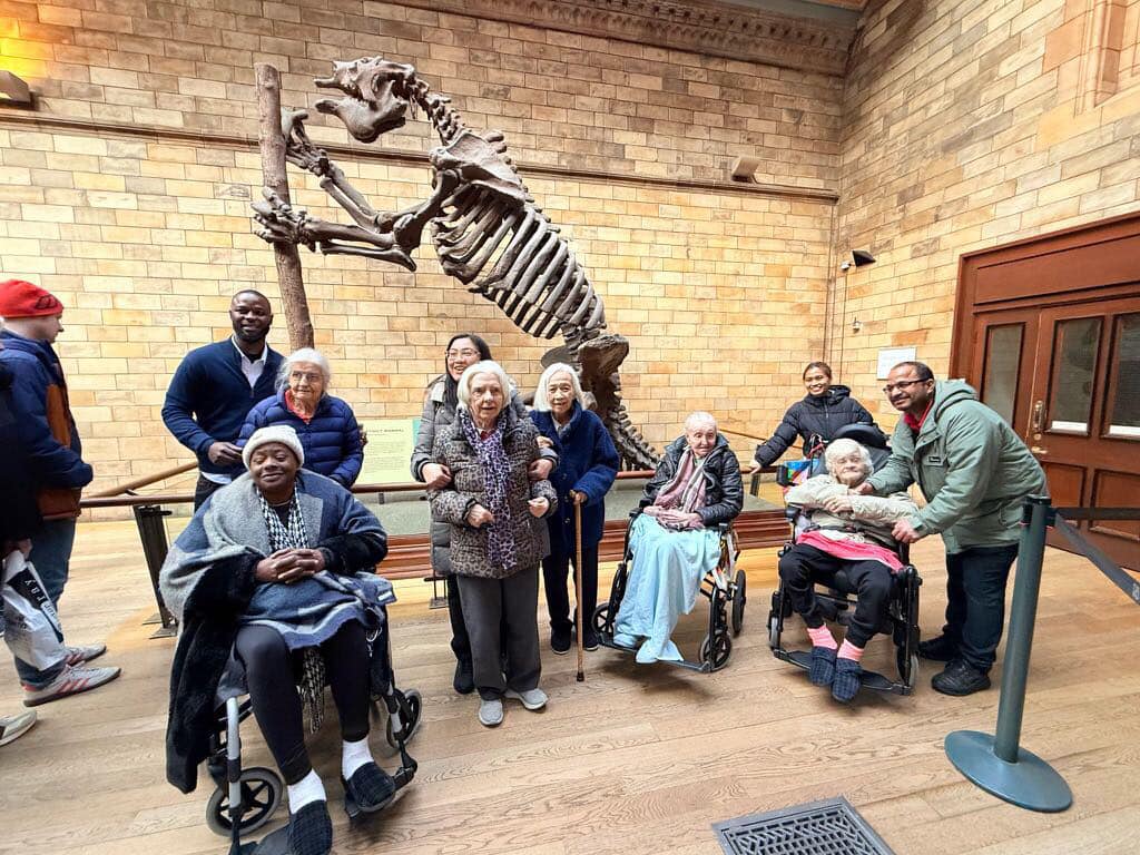 Residents enjoyed exploring the Natural History Museum